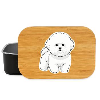 Bichon Mignon  - Boîte à goûter - noir - Devant