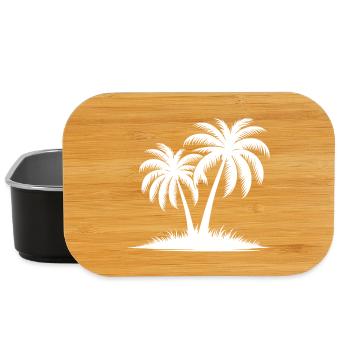 Palmenpower für die Seele und Sommer im Herzen - Lunch Box - Schwarz - Vorne