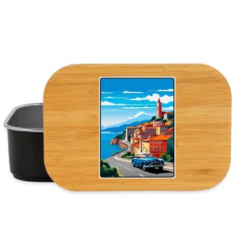 Bilbao Spanien Vintage-Reiseplakat Stadtbild WPA - Lunch Box - Schwarz - Vorne