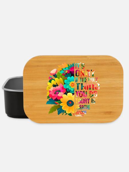 Its Okay If The Only Thing Is Breath - Lunch Box - black