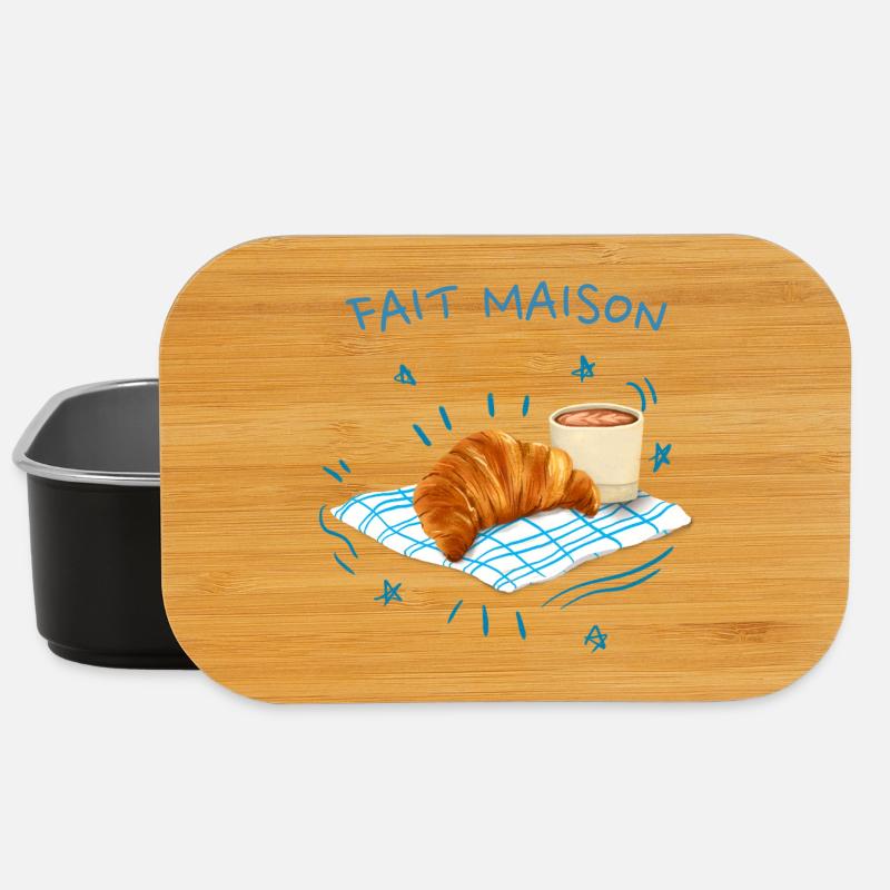 Croissant Fait Maison - Boîte à goûter - noir