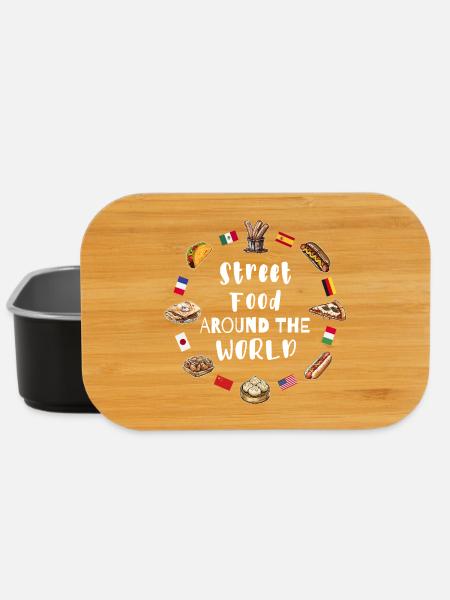 Street Food rund um die Welt - Lunch Box - Schwarz
