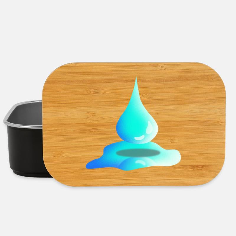 Gouttes d’eau | Eau | Nature - Boîte à goûter - noir