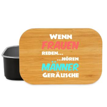 Männer und Frauen Sprüche - Lunch Box - Schwarz - Vorne