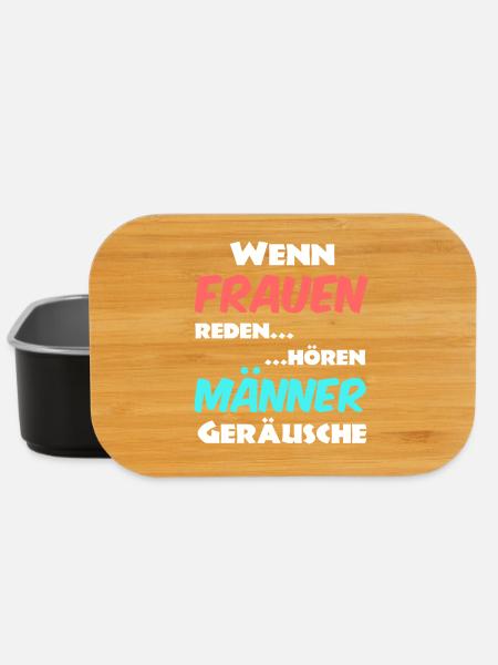 Männer und Frauen Sprüche - Lunch Box - Schwarz