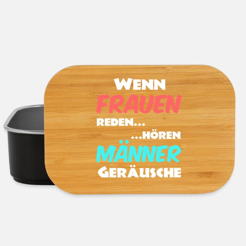 Männer und Frauen Sprüche - Lunch Box - Schwarz