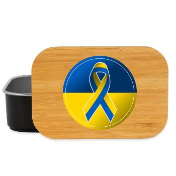 Solidarität Frieden Ukraine Demonstration - Lunch Box - Schwarz - Vorne