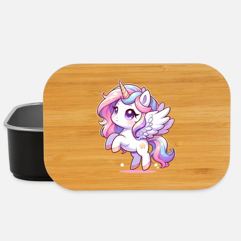 Licorne magique - Boîte à goûter - noir