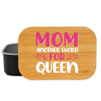 Mutter Königin Spruch Design - Lunch Box - Schwarz - Vorne