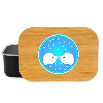 Igel Paar Winter Schnee - Lunch Box - Schwarz - Vorne