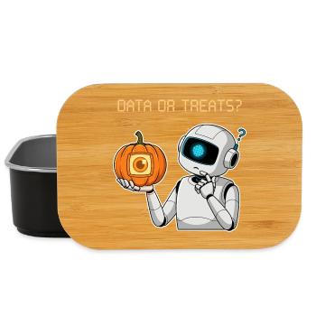 Données ou friandises ? - Boîte à goûter - noir - Devant