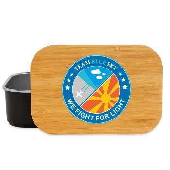 Light Warrior Badge Summer Sun Blue Sky - Lunch Box - black - Front