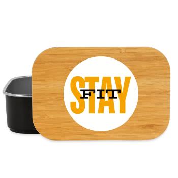 Conception motivante pour rester en forme - Boîte à goûter - noir - Devant