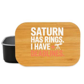 Astronomie Humour Travail Luttes - Boîte à goûter - noir - Devant
