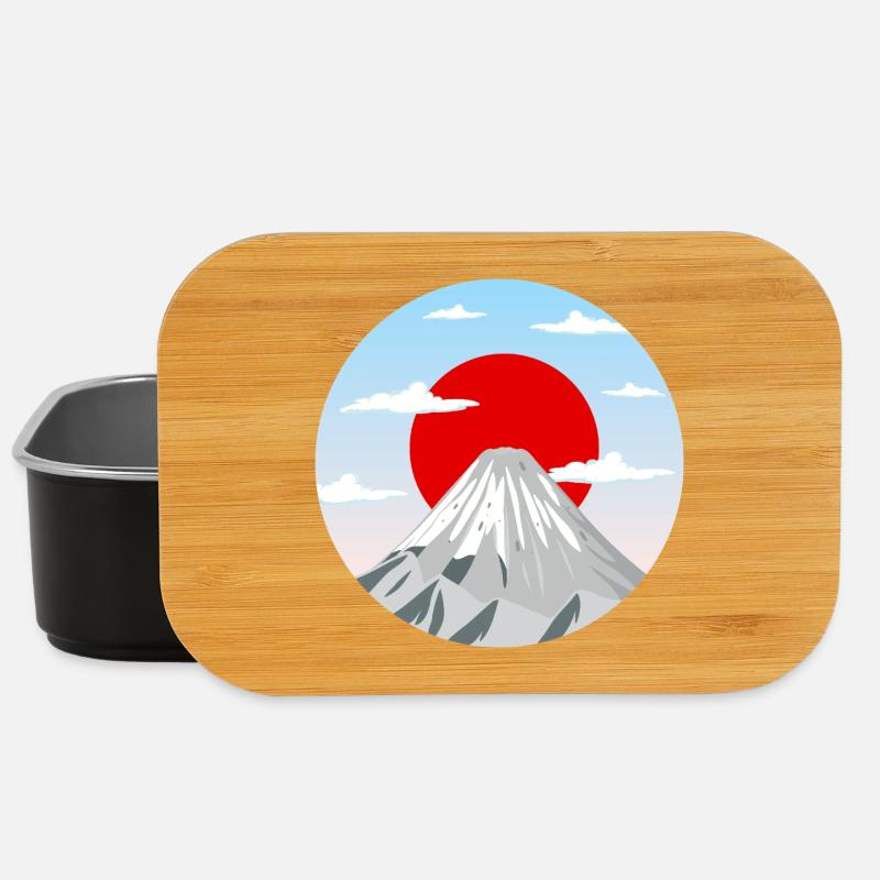 Berg Fuji Kunstgrafik - Lunch Box - Schwarz