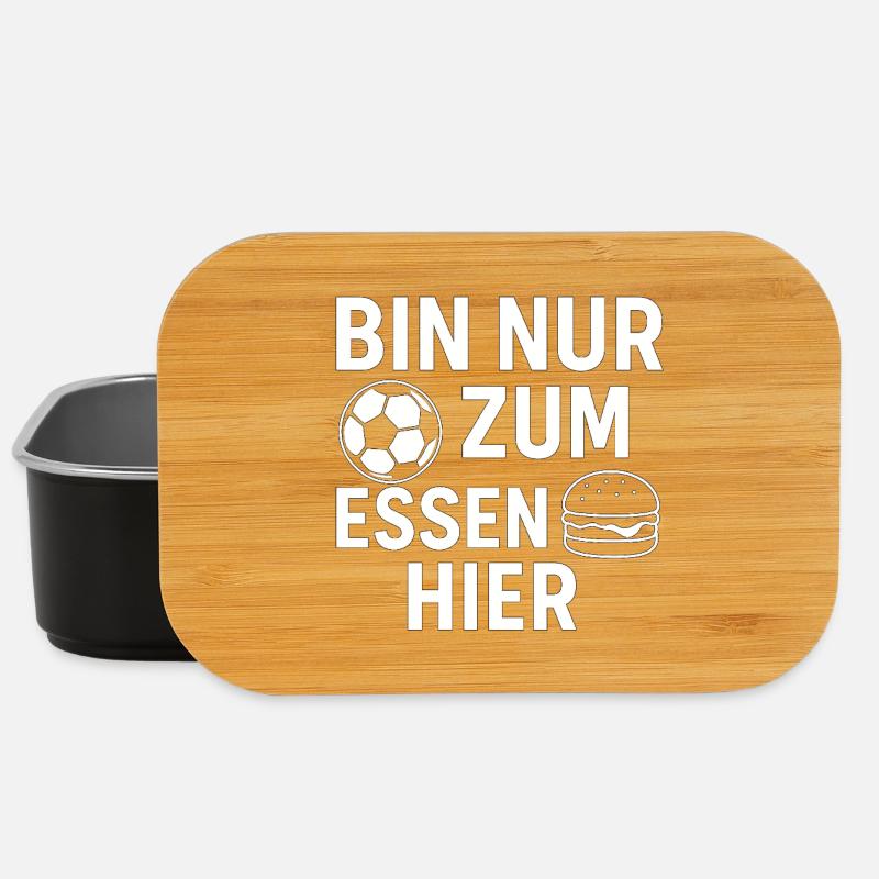 Bin nur zum Essen hier  - Lunch Box - Schwarz