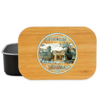 Viva Cuba Havana Retro Design - Lunch Box - black - Front
