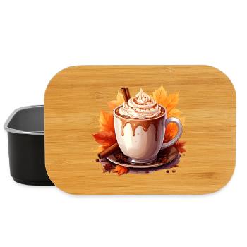 Herbstlicher Kakao - Lunch Box - Schwarz - Vorne