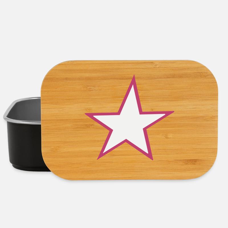 Leuchtendes Sternenmotiv - Lunch Box - Schwarz