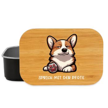Talk to the Paw Corgi Corgi Welsh Corgi - Lunch Box - black - Front
