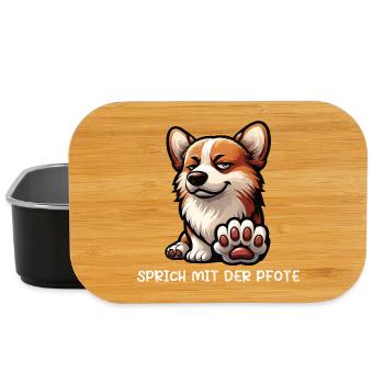 Talk to the Paw Corgi Corgi Welsh Corgi - Lunch Box - black - Front
