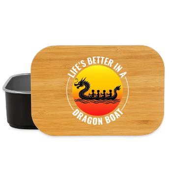 Drachenboot-Rennmannschaft - Lunch Box - Schwarz - Vorne