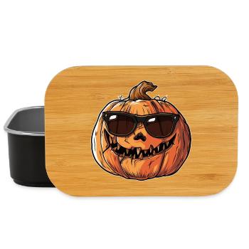 Cool Halloween pumpkin - Lunch Box - black - Front