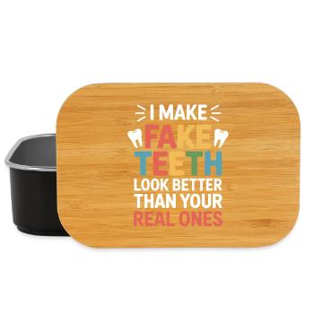 Dental Technician Precision Work  - Lunch Box - black - Front