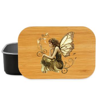 Edel-Fee mit Schmetterlingsflügel - Lunch Box - Schwarz - Vorne