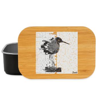 Rotschenkel (Tringa totanus) Glitch Noir - Lunch Box - Schwarz - Vorne
