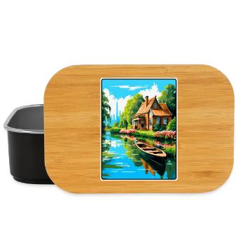 Giethoorn Riverside Cottage en été fleuri - Boîte à goûter - noir - Devant