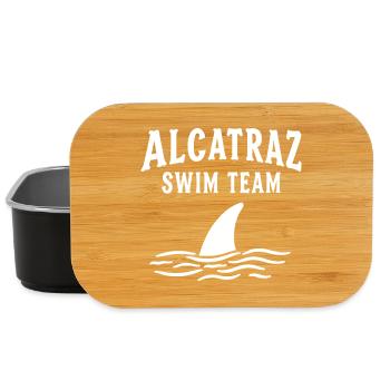 Alcatraz Swim Team Irony Saying - Lunch Box - black - Front