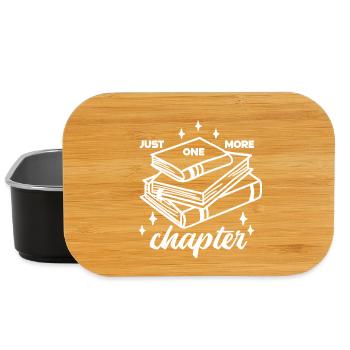 just one more chapter Buch Bücher lesen Leseratte - Lunch Box - Schwarz - Vorne
