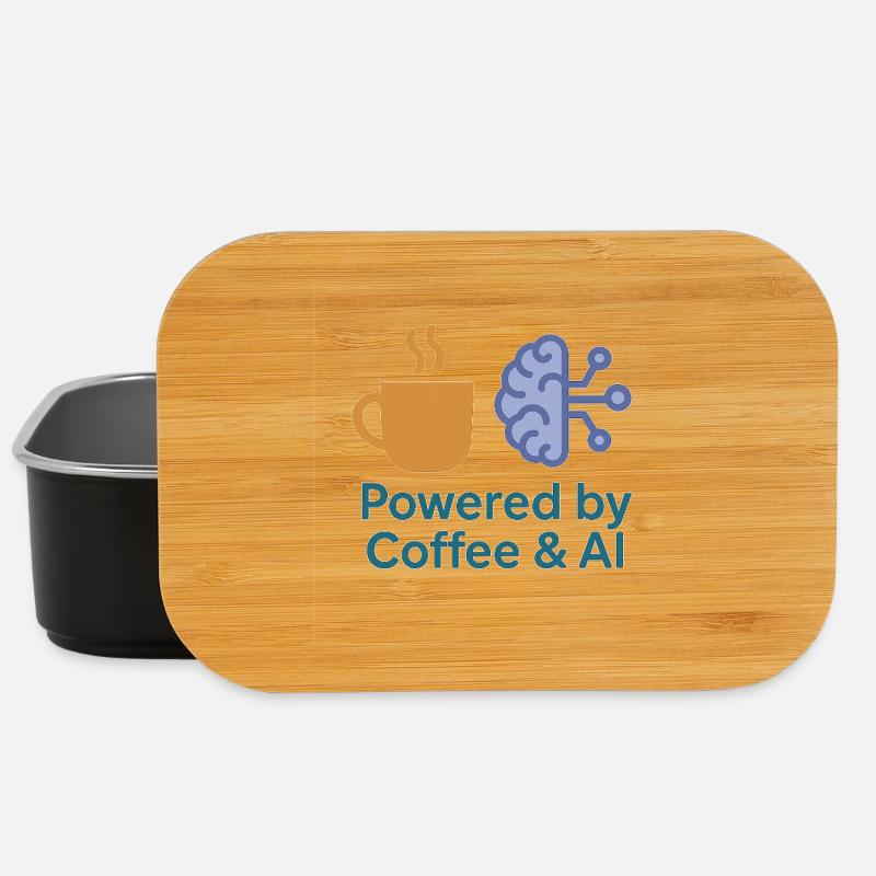 Kaffee KI Kraftdesign - Lunch Box - Schwarz