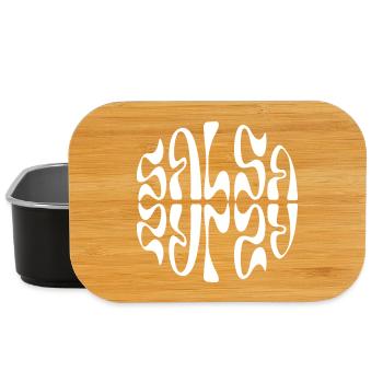Salsa Pulse Kreisförmige Typografie - Lunch Box - Schwarz - Vorne