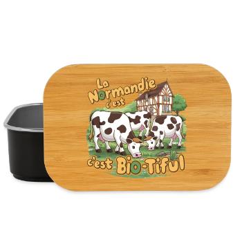 Normandy is Bio-tiful Humorous Gift - Lunch Box - black - Front