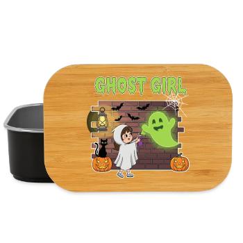 Ghost Girl Halloween - Lunch Box - black - Front