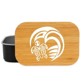 Weiße Schildkröte und Ozean - Lunch Box - Schwarz - Vorne