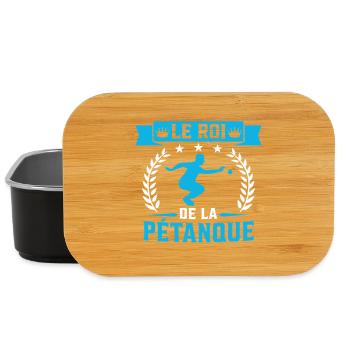 Le Roi De La Pétanque Bouliste - Boîte à goûter - noir - Devant