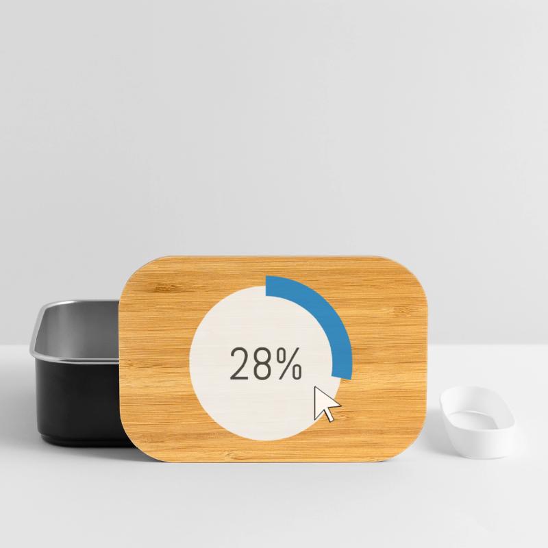 Blue Progress Ring IT Software PC Computer Lunch Box