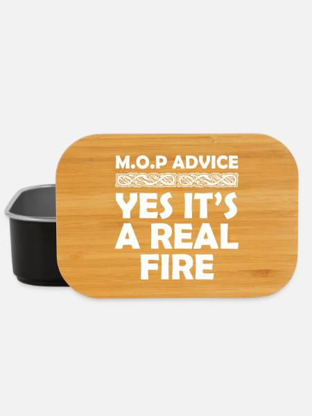 MOP - Real Fire - Lunch Box - black