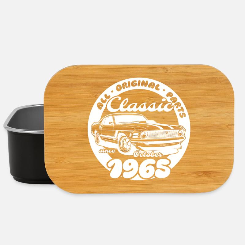 60. Geburtstag - Klassiker Musclecar 10/1965 - Lunch Box - Schwarz