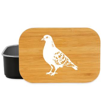 Taube Zeichnung - Lunch Box - Schwarz - Vorne