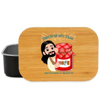 Jesus Is My Jam Christian Humor - Lunch Box - black - Front