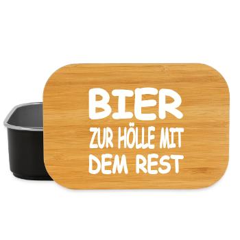 Bier - Lunch Box - Schwarz - Vorne