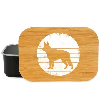 Deutscher Schäferhund Zeichnung - Lunch Box - Schwarz - Vorne