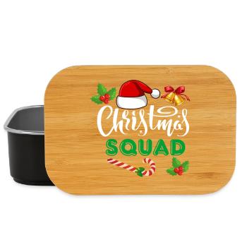 christmas squad, marry christmas - Lunch Box - black - Front