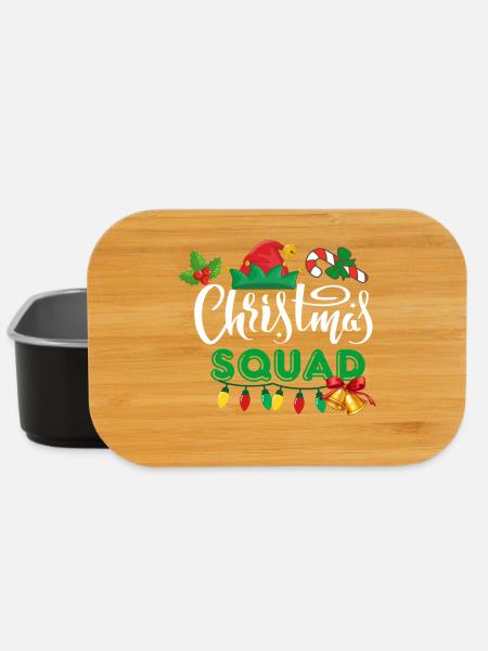 christmas squad. marry christmas - Lunch Box - black