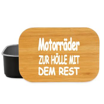 Motorrad - Lunch Box - Schwarz - Vorne