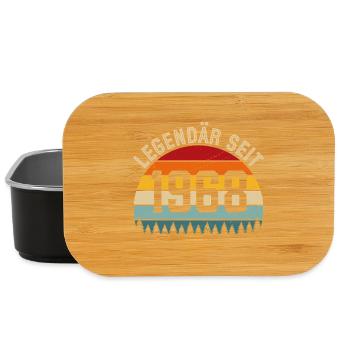 Legendär seit 1968 – Jahrgang 1968 - Lunch Box - Schwarz - Vorne